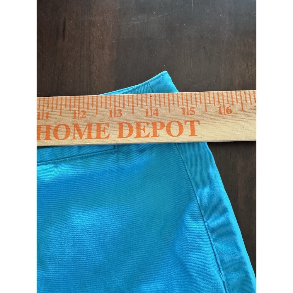 Vintage Skort Button Front Short Preppy Turquoise Blue 10 Large - Picture 5 of 8